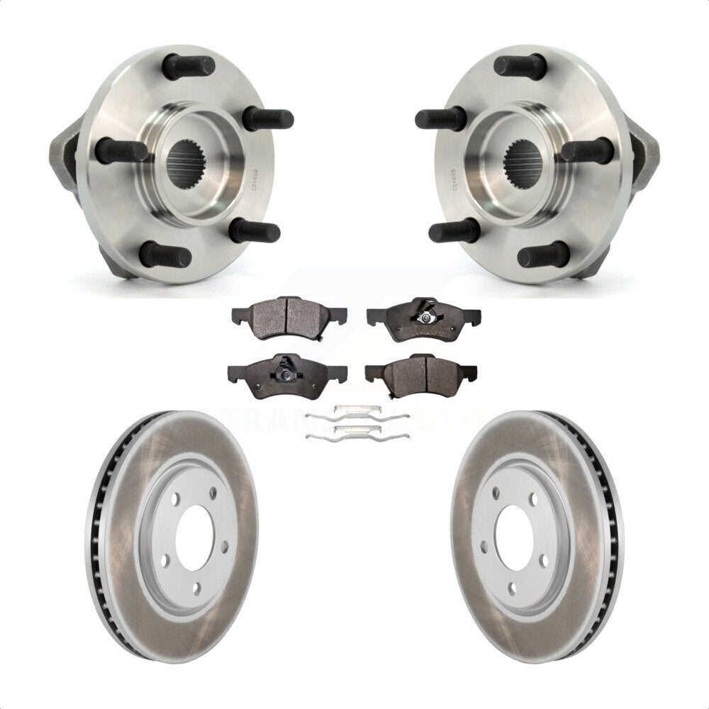 Kit de plaquettes de Rotor de frein, manteau de roulement de moyeu avant, pour Dodge Grand Caravan Chrysler Tow