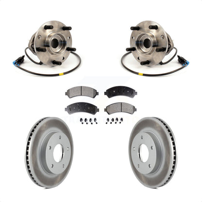 Kit de plaquettes de Rotor de frein enduites de roulement de moyeu avant, pour Chevrolet GMC Blazer S10 Jimm