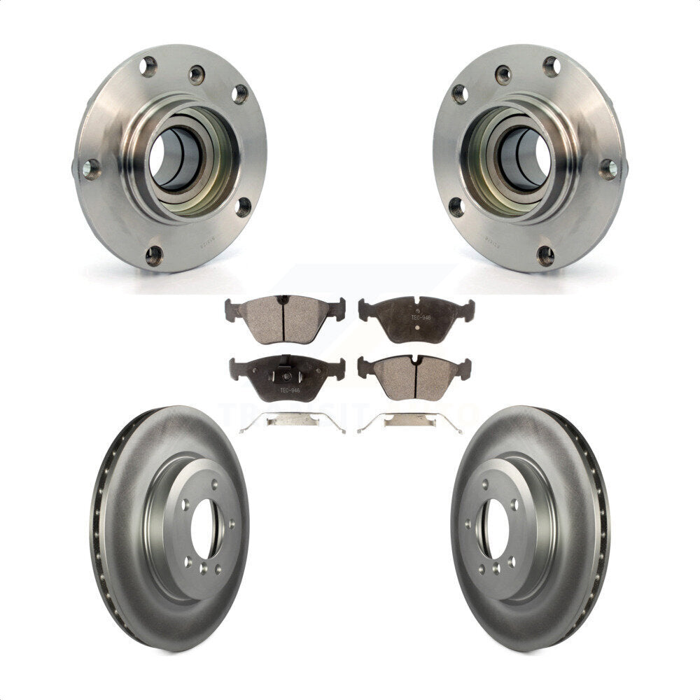 Kit de plaquettes de Rotor de frein à disque enduit d'assemblage de roulement de moyeu avant pour BMW 330Ci Z4 330