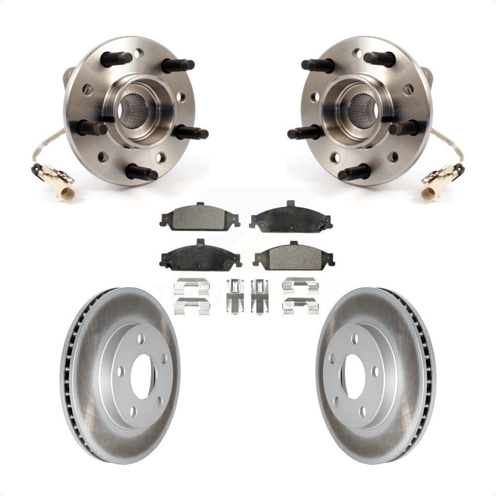 Kit de plaquettes de Rotor de frein, manteau de roulement de moyeu avant, pour Pontiac Grand Am Chevrolet Malib