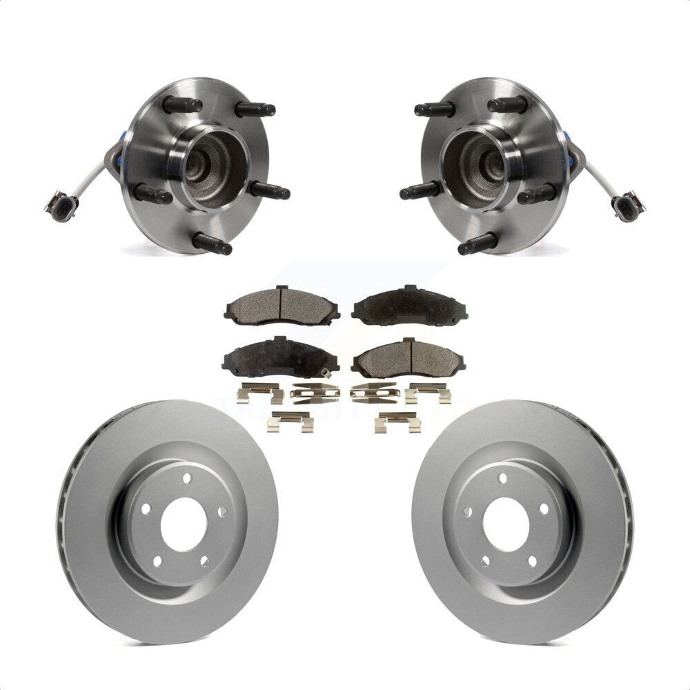 Kit de plaquettes de Rotor de frein enduit de roulement de moyeu avant, pour Chevrolet Corvette Cadillac XL