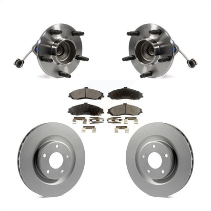 Kit de plaquettes de Rotor de frein enduit de roulement de moyeu avant, pour Chevrolet Corvette Cadillac XL