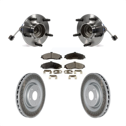 Kit de plaquettes de Rotor de frein enduit de roulement de moyeu avant, pour Chevrolet Corvette Cadillac XL