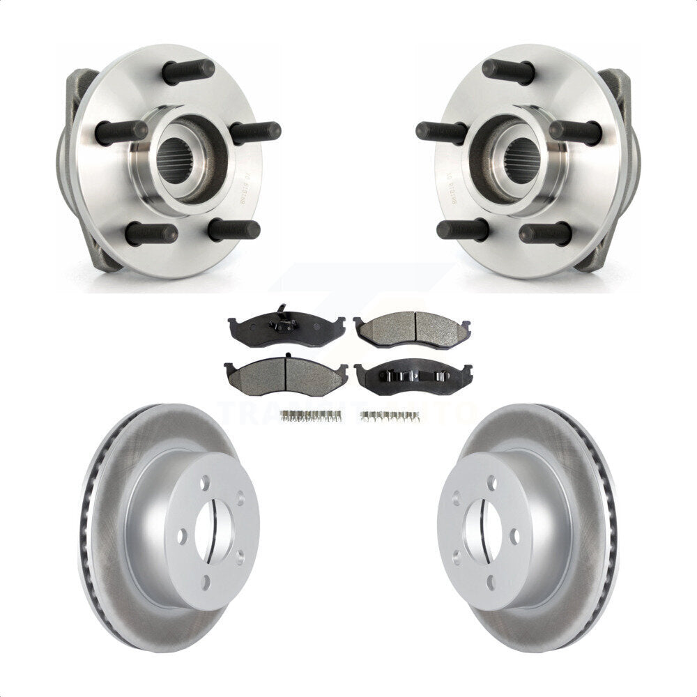 Kit de plaquettes de Rotor de frein à disque enduit de roulement de moyeu avant pour Jeep Wrangler Cherokee T