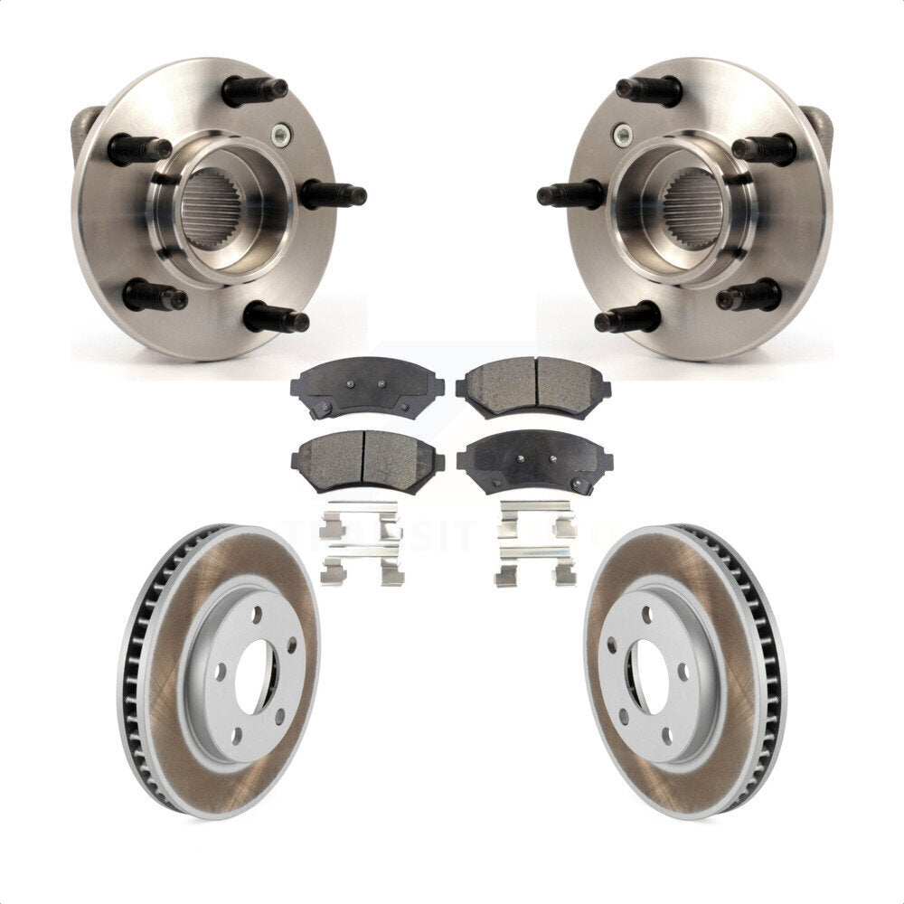 Kit de rotor et de plaquettes de frein revêtus de roulement de moyeu avant, pour Pontiac Montana Buick Centur