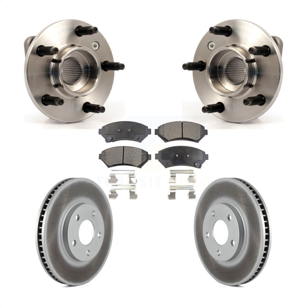 Kit de Rotor et plaquettes de frein revêtus de roulement de moyeu avant, pour Chevrolet Impala Monte Carl