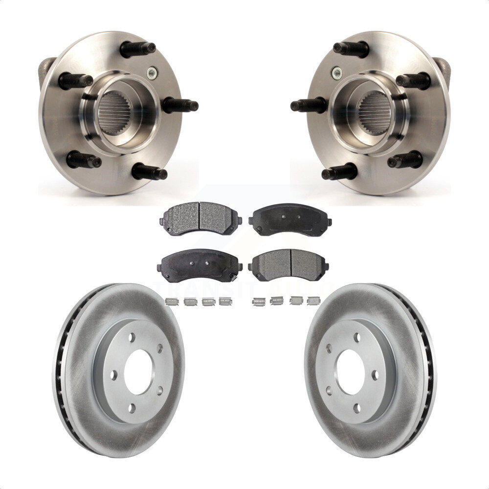 Kit de plaquettes de Rotor de frein enduites de roulement de moyeu avant, pour Buick rendez-vous Pontiac Azte