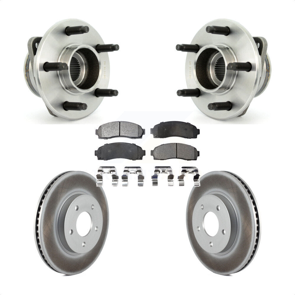 Kit de plaquettes de Rotor de frein à disque revêtu de roulement de moyeu avant, pour Saturn Vue Pontiac Torren