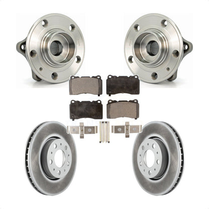 Kit de plaquettes de rotor de frein enduites d'assemblage de roulement de moyeu avant pour Volvo V70 2005-2007