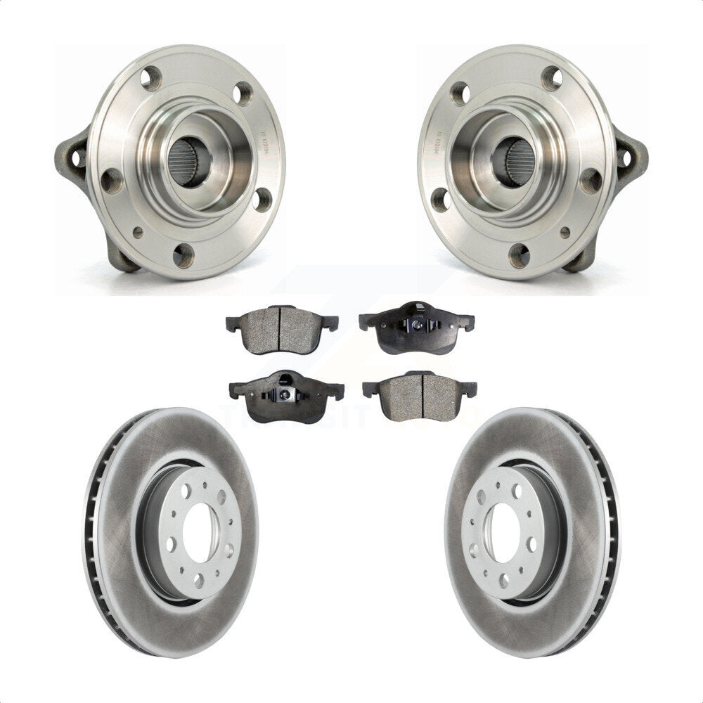 Ensemble de roulement de moyeu avant, Kit de plaquettes de Rotor de frein revêtues pour Volvo S60 XC70 V70 S8