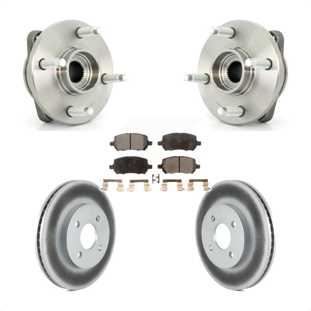 Kit de plaquettes de Rotor de frein enduit de roulement de moyeu avant, pour Chevrolet Cobalt Pontiac G5 Io