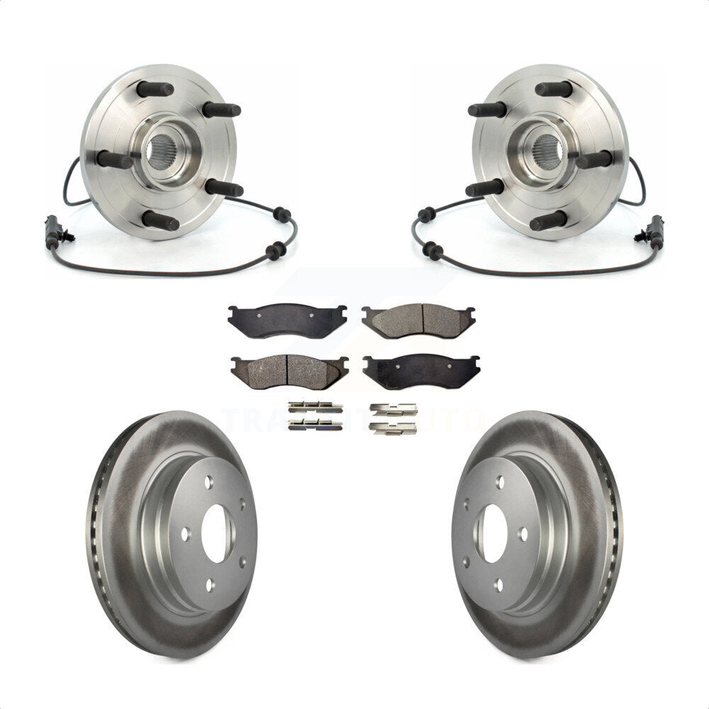 Kit de plaquettes de rotor de frein, ensemble de roulements de moyeu avant, pour Dodge Durang 2004 – 2005