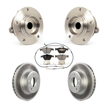 Ensemble de roulement de moyeu avant, Rotor de frein enduit et Kit de plaquettes pour BMW 530i 525i 528