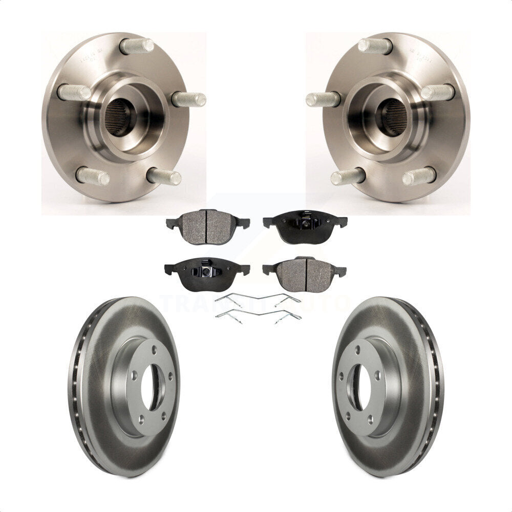 Kit de rotor et de plaquettes de frein à disque enduit d'assemblage de roulement de moyeu avant pour Mazda 3 2.0