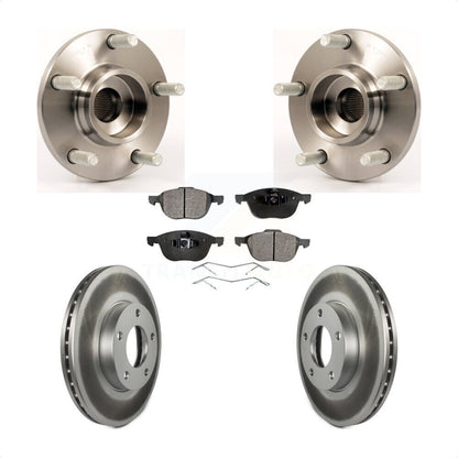 Kit de rotor et de plaquettes de frein à disque enduit d'assemblage de roulement de moyeu avant pour Mazda 3 2.0