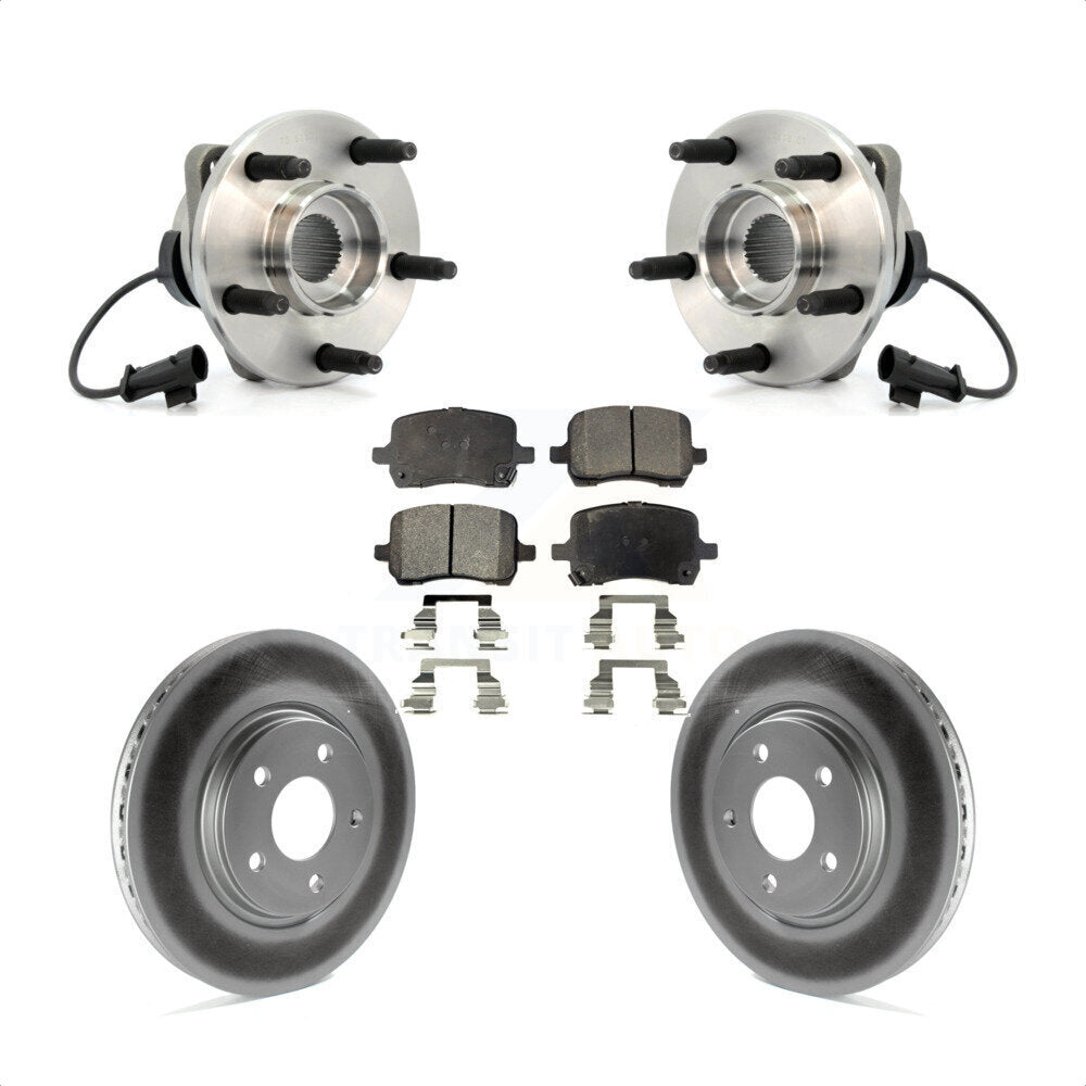 Kit de plaquettes de Rotor de frein enduit de roulement de moyeu avant, pour Chevrolet Malibu HHR Pontiac G