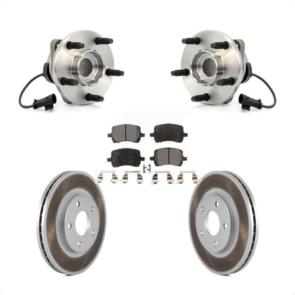 Kit de Rotor et de plaquettes de frein revêtus de roulement de moyeu avant, pour Chevrolet Malibu Pontiac G