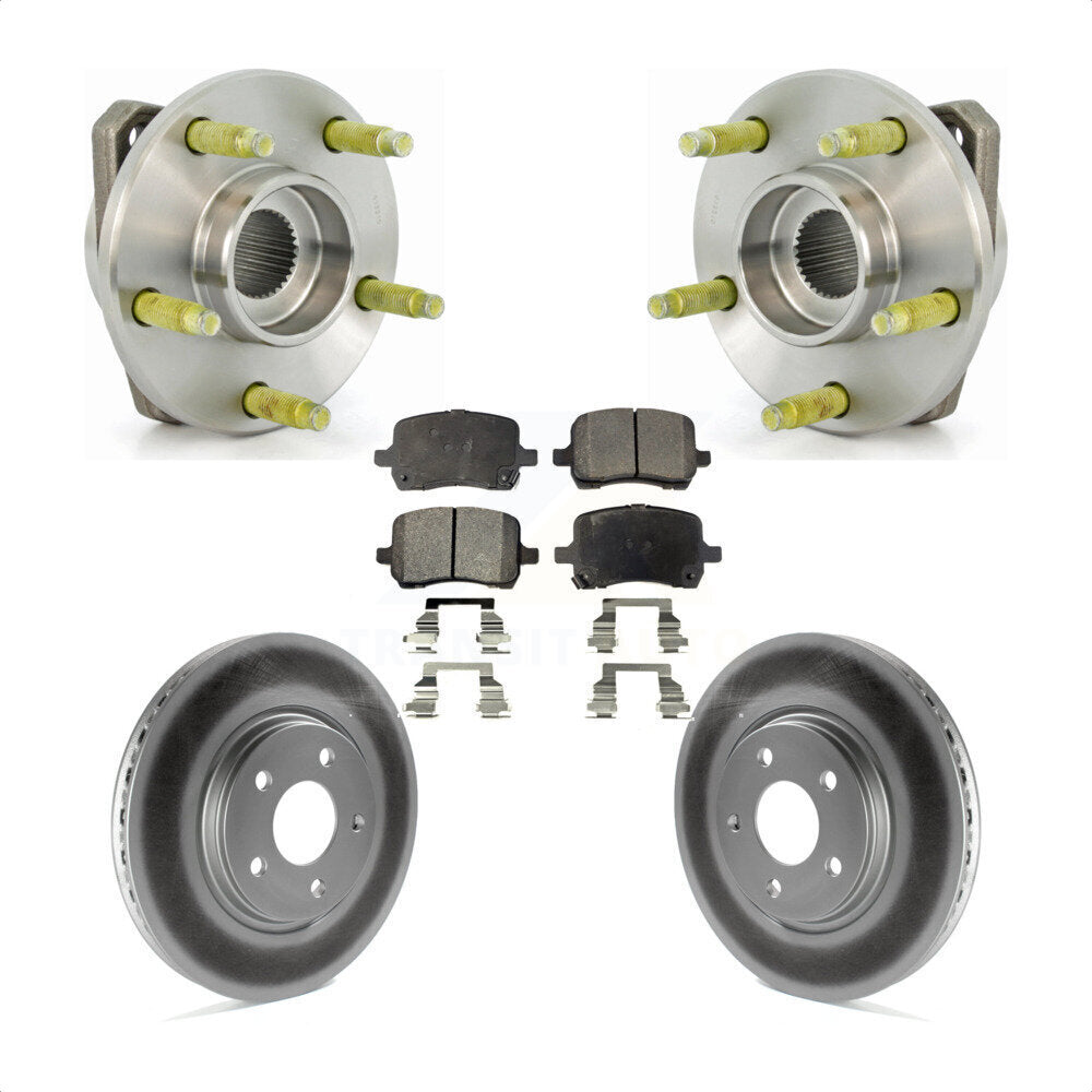 Kit de Rotor et de plaquettes de frein revêtus de roulement de moyeu avant, pour Chevrolet Malibu Pontiac G