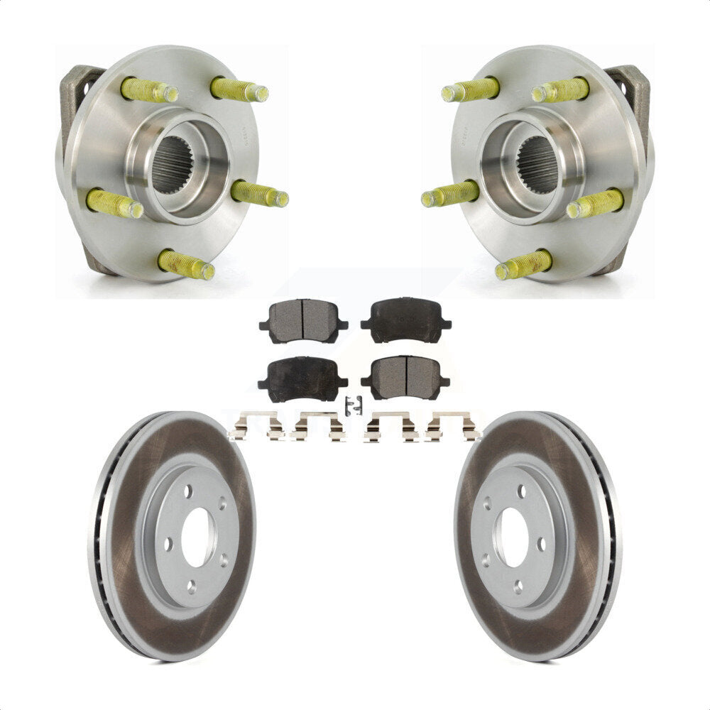 Kit de Rotor et de plaquettes de frein revêtus de roulement de moyeu avant, pour Chevrolet Malibu Pontiac G