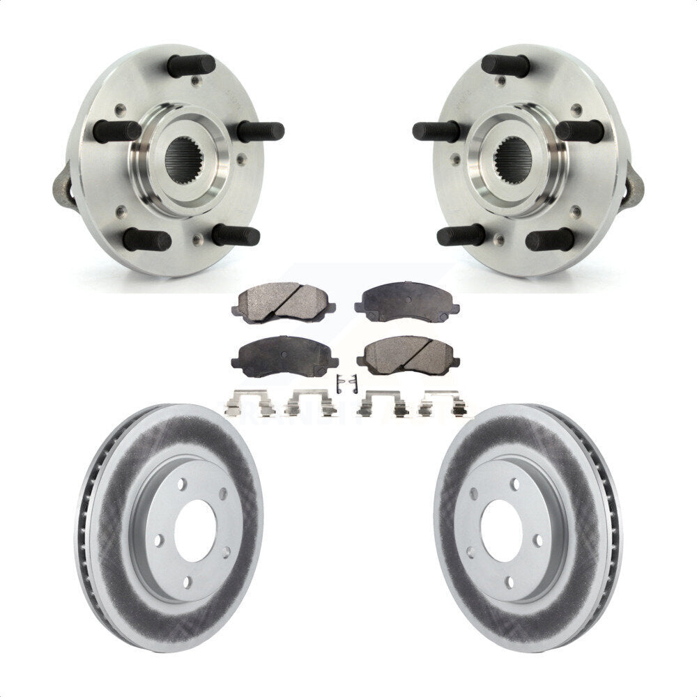 Kit de rotor de frein et de plaquettes revêtus de roulement de moyeu avant, pour Mitsubishi Galan 2010 – 2012