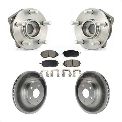 Ensemble de roulement de moyeu avant, Rotor de frein à disque revêtu et Kit de plaquettes pour Subaru Imprez