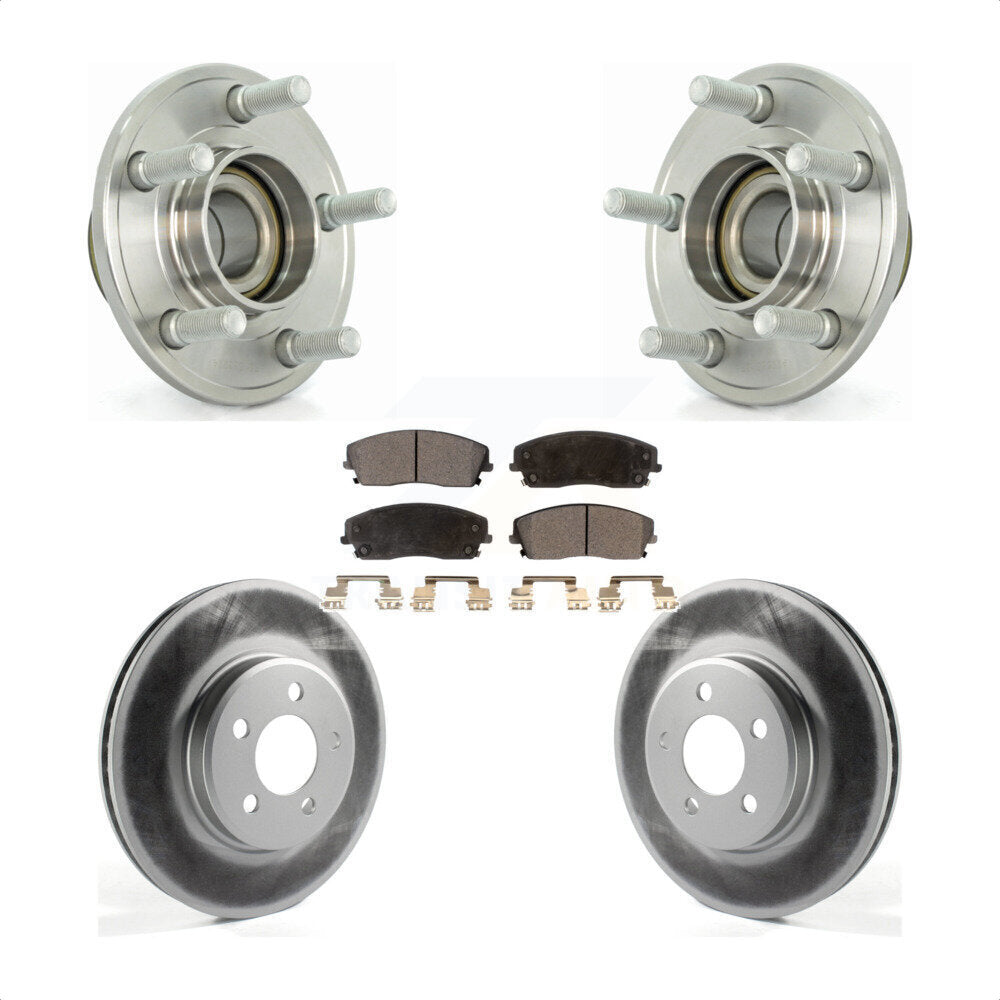 Kit de plaquettes de Rotor de frein, roulement de moyeu avant, pour Dodge Chrysler 300 Charger Magnu