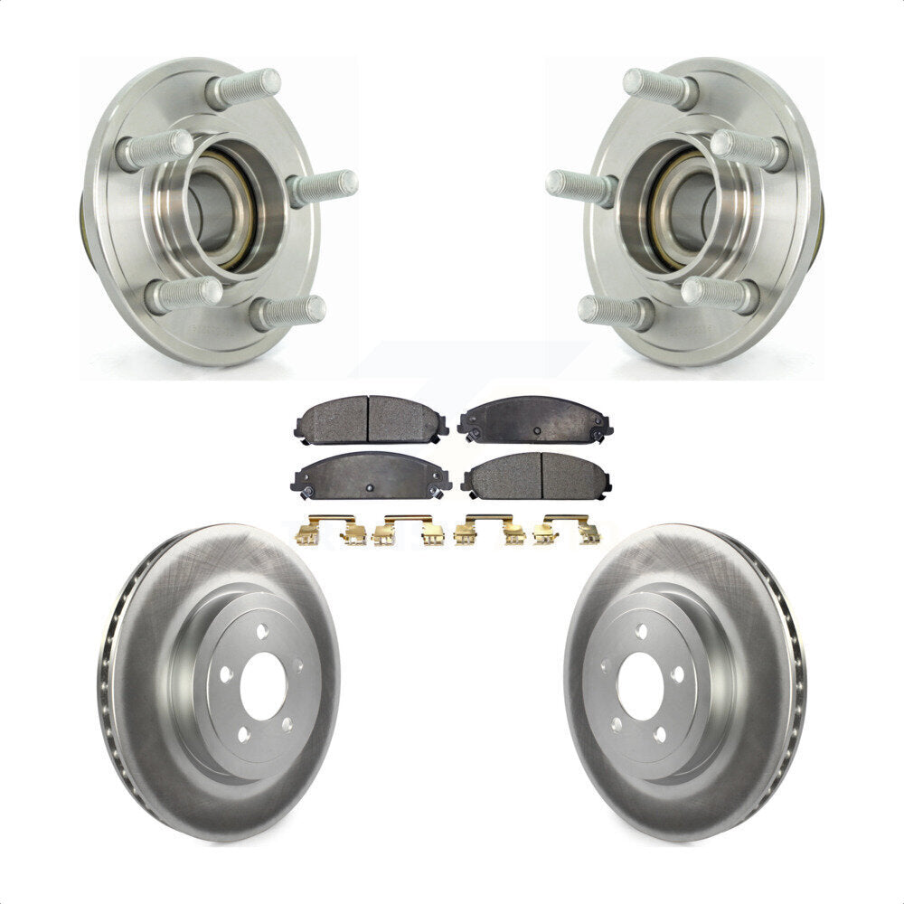 Kit de plaquettes de Rotor de frein, roulement de moyeu avant, pour Dodge Chrysler 300 Charger Magnu