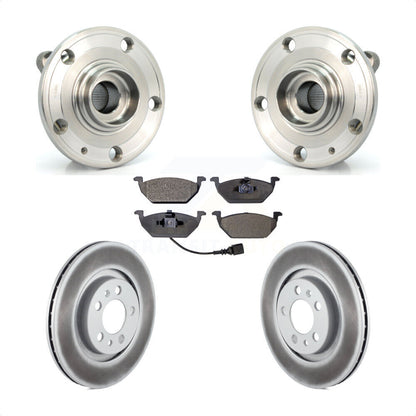 Kit de plaquettes de Rotor de frein enduites d'assemblage de roulement de moyeu avant pour Volkswagen Jetta Cit