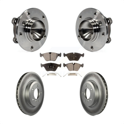 Ensemble de roulement de moyeu avant, Rotor de frein à disque revêtu et Kit de plaquettes pour BMW 330C 2006