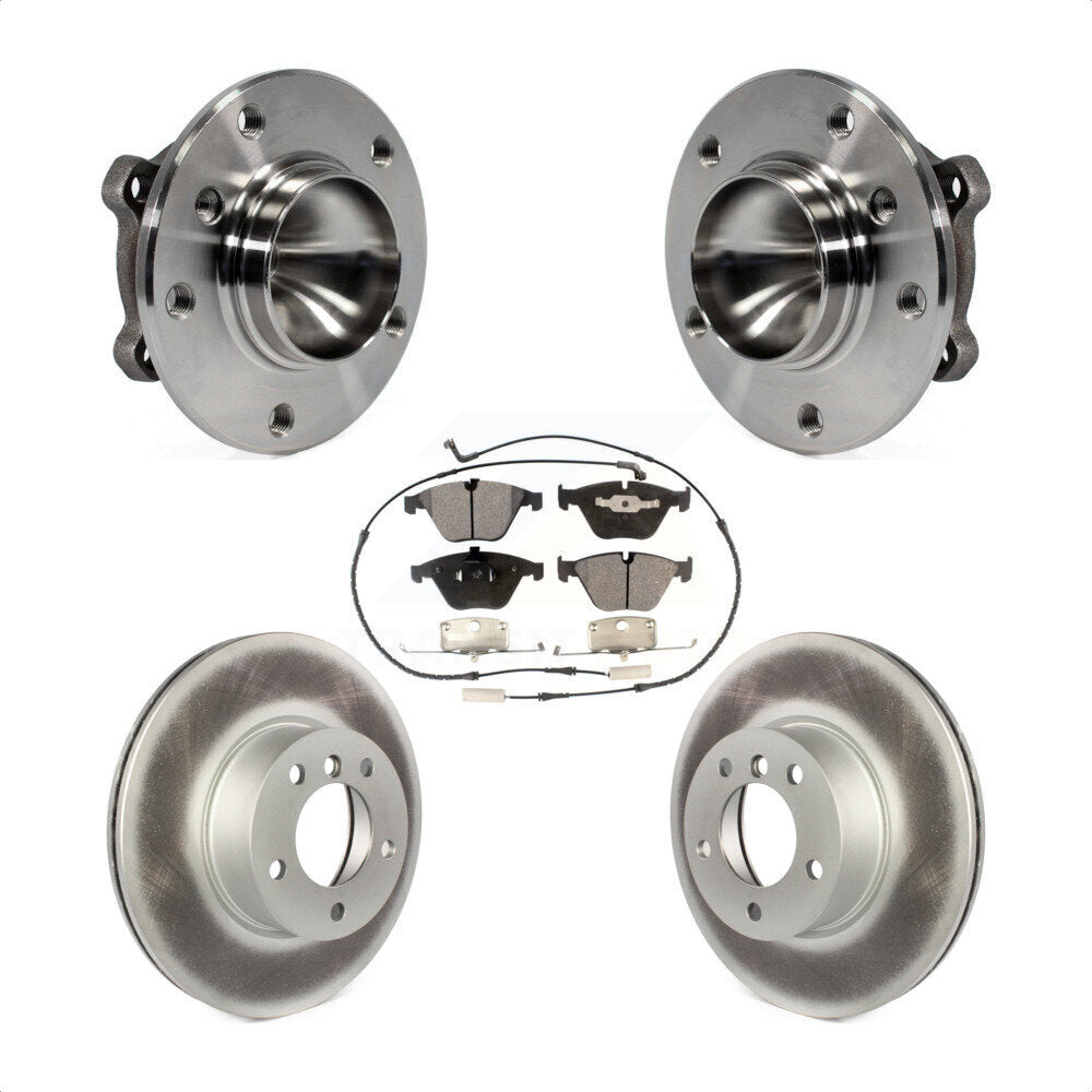 Kit de rotors et plaquettes de frein à disque enduits d'assemblage de roulement de moyeu avant pour BMW 328i X