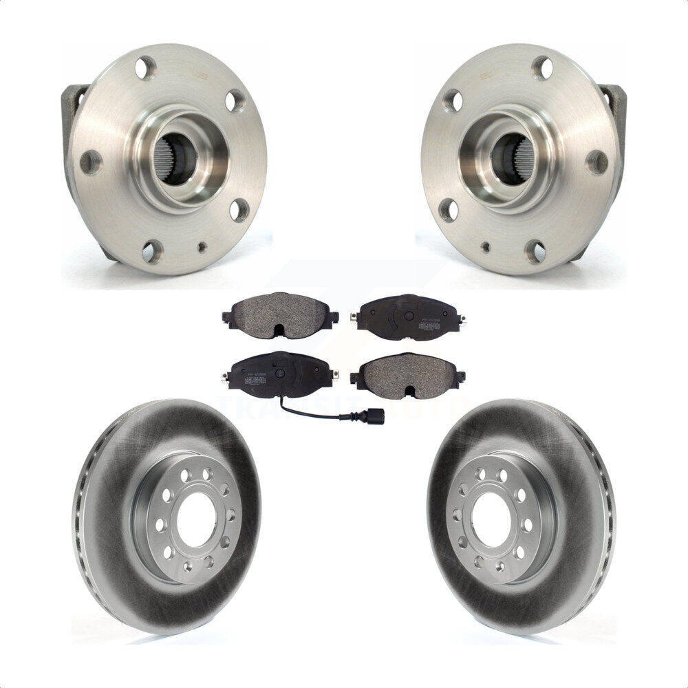 Kit de plaquettes de Rotor de frein, manteau de roulement de moyeu avant, pour Volkswagen Golf SportWagen e-Gol