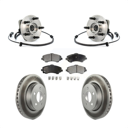 Kit de plaquettes de Rotor de frein, ensemble de roulements de moyeu avant, pour Jeep Liberty Dodge Nitr