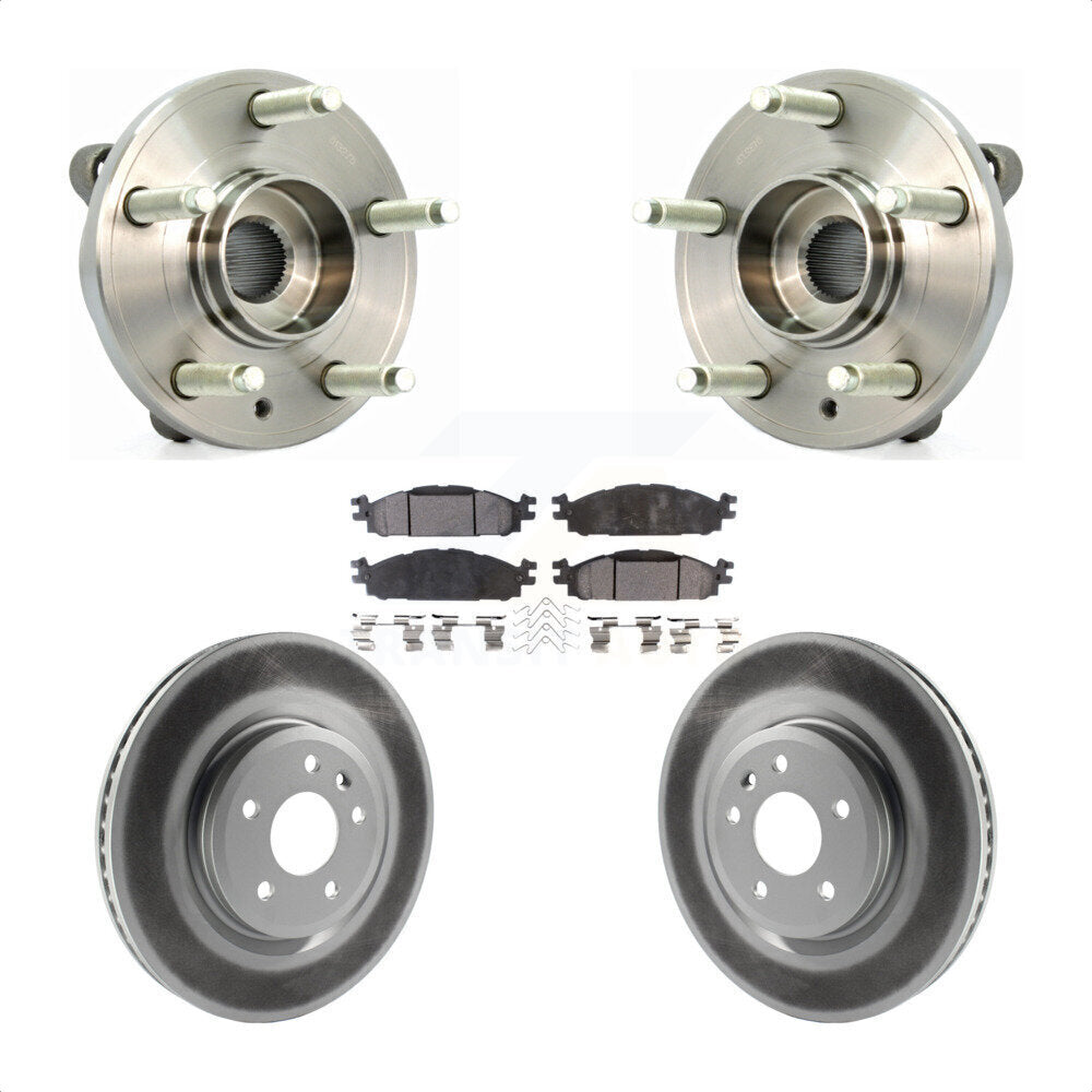 Kit de plaquettes de Rotor de frein, manteau de roulement de moyeu avant, pour Ford Flex Taurus Lincoln MKT MK