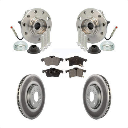 Ensemble de roulement de moyeu avant, Kit de plaquettes de Rotor de frein revêtues pour Saturn Astr 2008 – 2009
