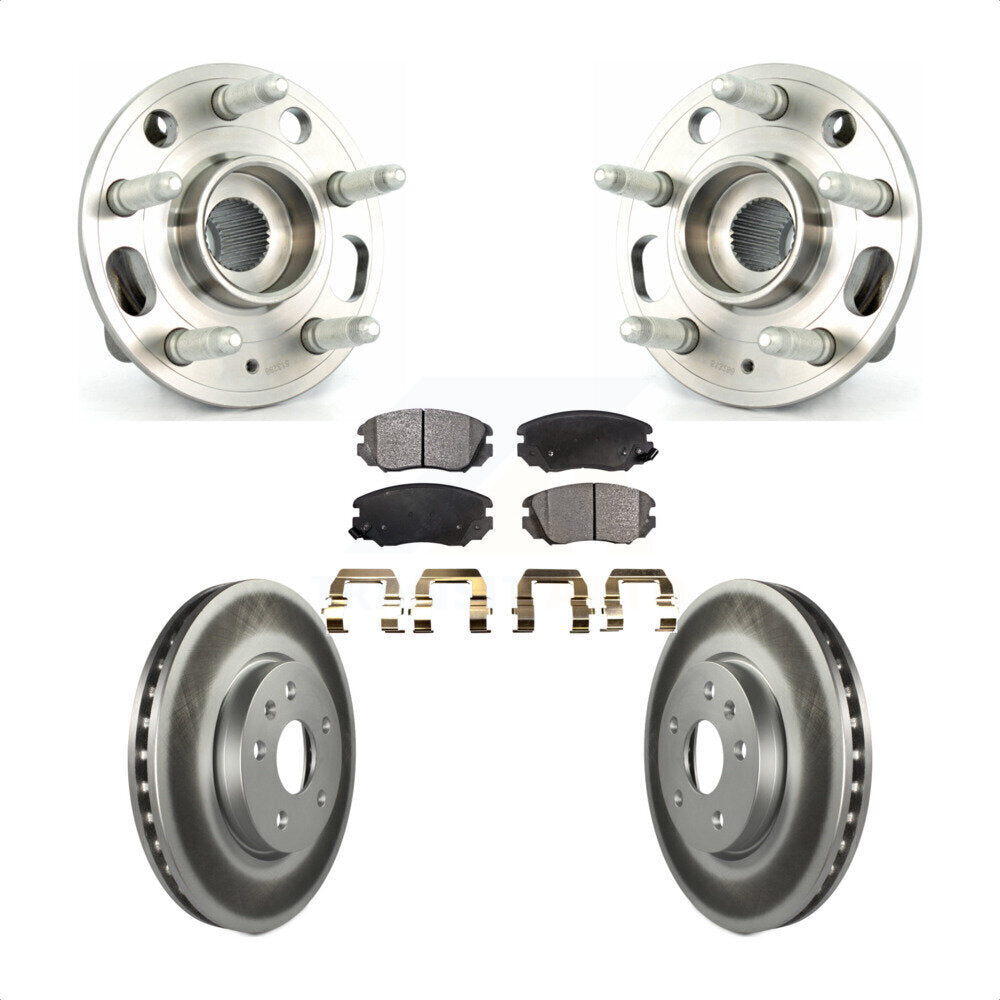 Kit de Rotor et de plaquettes de frein revêtus de roulement de moyeu avant, pour Chevrolet Equinox GMC Terrai