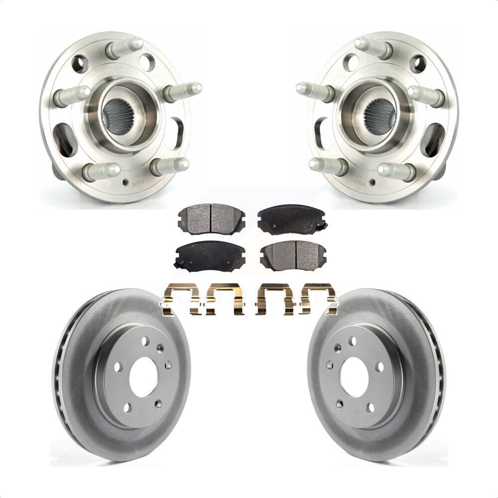 Kit de Rotor et plaquettes de frein revêtus de roulement de moyeu avant, pour Chevrolet Malibu Buick Rega