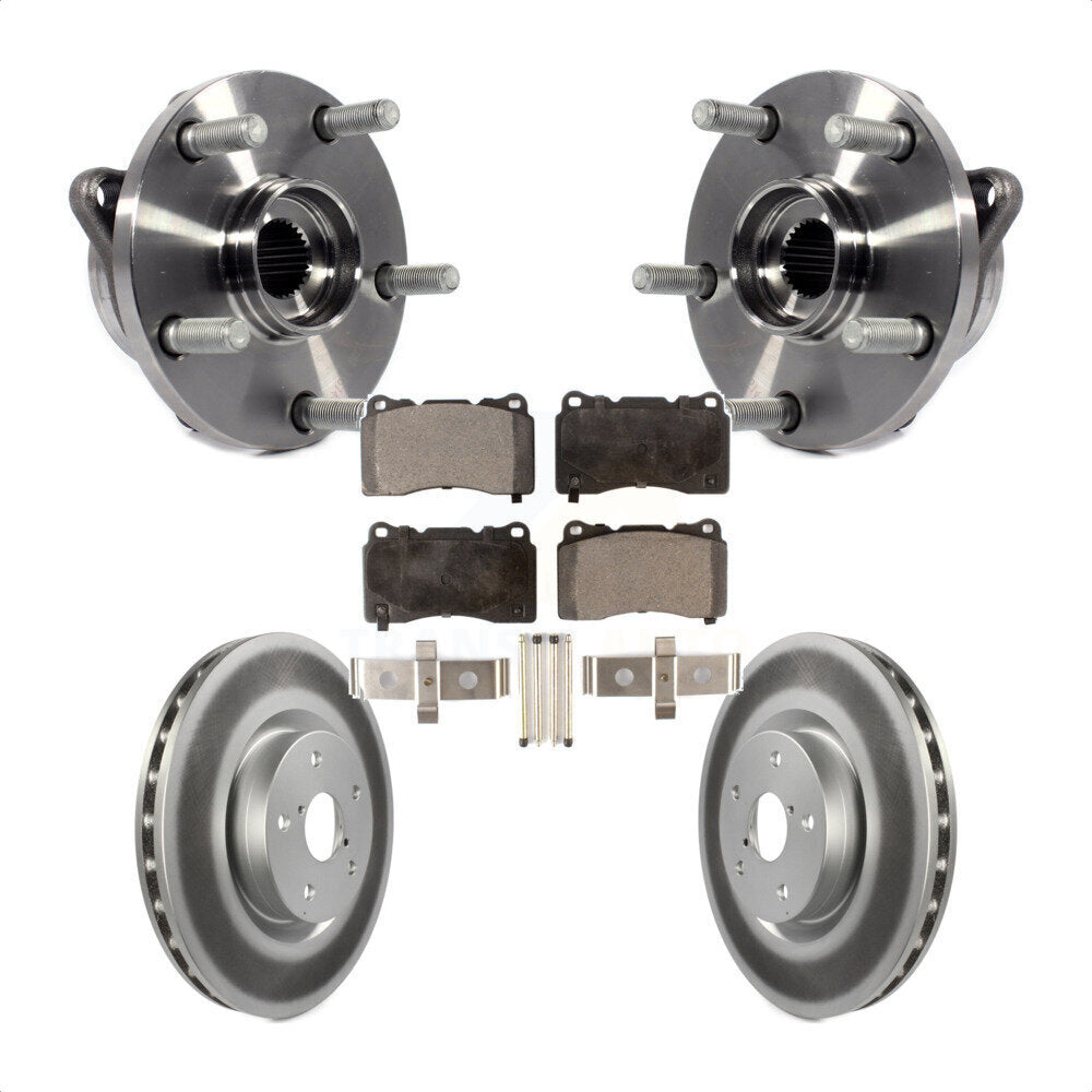 Ensemble de roulement de moyeu avant, Kit de plaquettes de Rotor de frein revêtues pour Subaru Impreza WRX ST