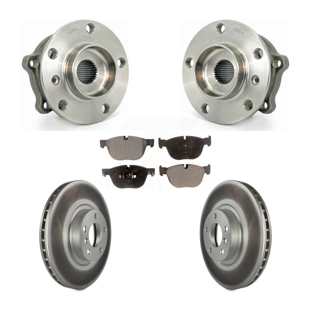 Kit de plaquettes de Rotor de frein à disque enduit de roulement de moyeu avant, pour BMW X5 X6 M12 X 1.5 Threa