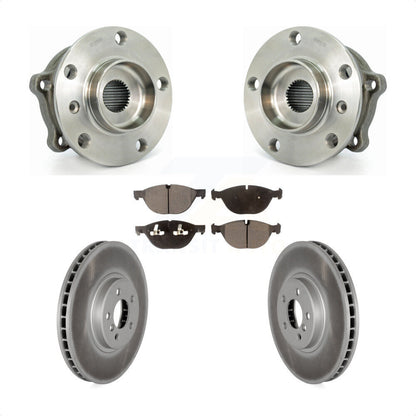 Ensemble de roulement de moyeu avant, Rotor de frein et plaquettes revêtus, Kit pour BMW X5 X6 xDrive50