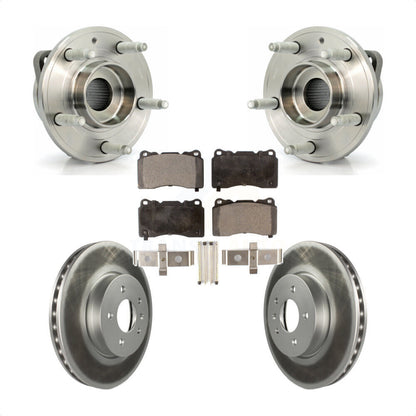 Ensemble de roulement de moyeu avant, Rotor de frein à disque revêtu et Kit de plaquettes pour Cadillac AT