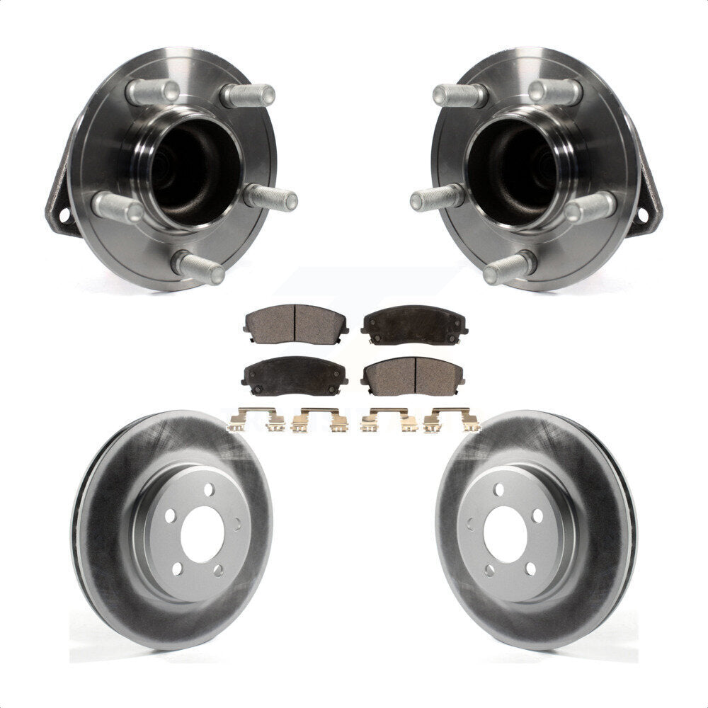 Kit de plaquettes de Rotor de frein à disque revêtu de roulement de moyeu avant, pour Dodge Charger Chrysler 30