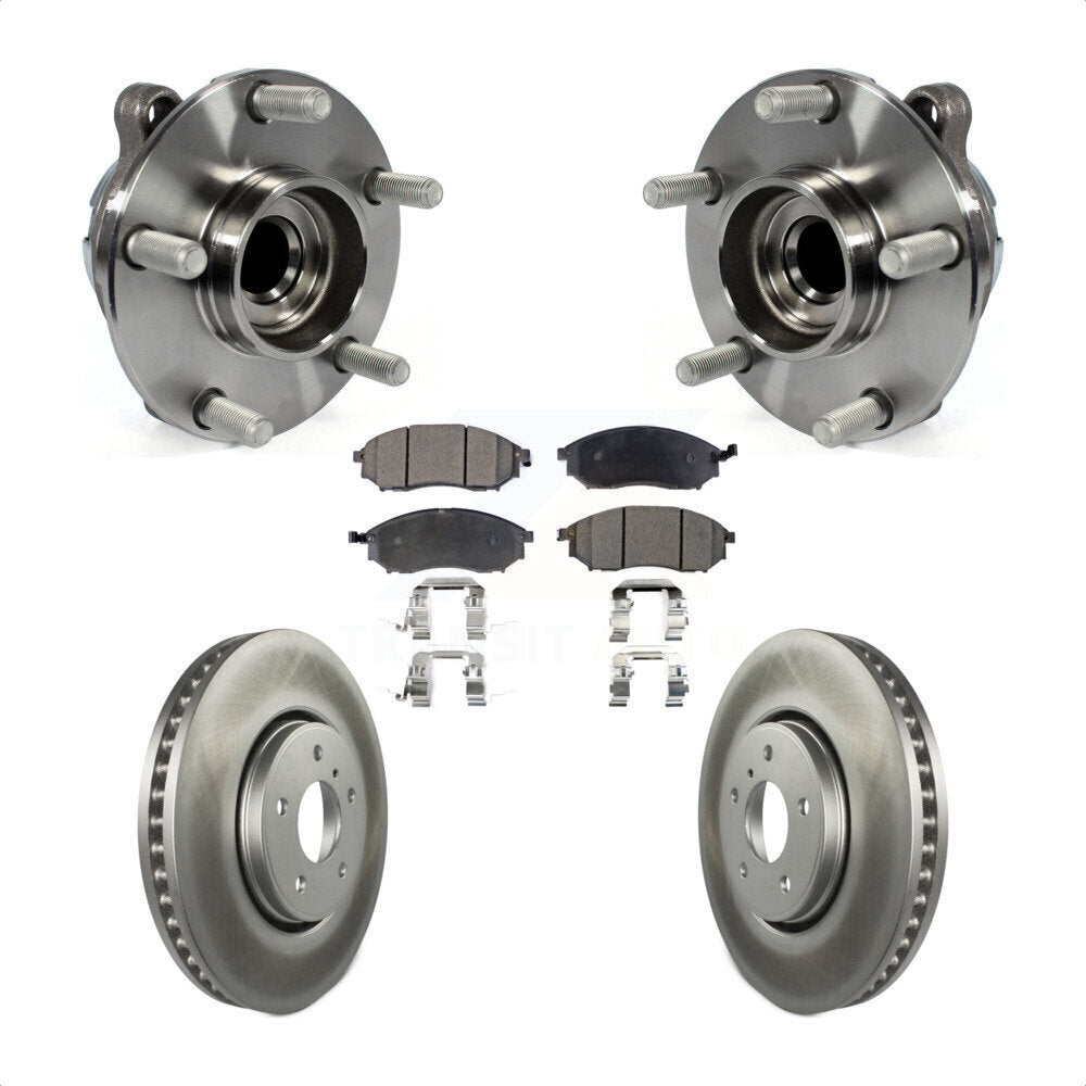 Kit de plaquettes de Rotor de frein enduit d'assemblage de roulement de moyeu avant pour INFINITI FX35 FX37 RW