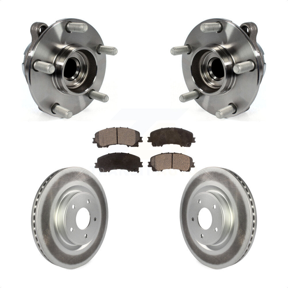 Kit de plaquettes de Rotor de frein à disque enduit de roulement de moyeu avant pour INFINITI Q50 QX50 Q60 RW