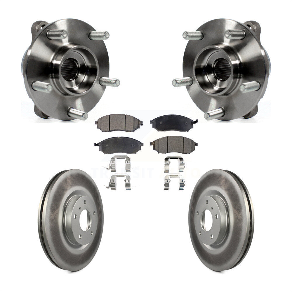 Kit de plaquettes de Rotor de frein enduit de roulement de moyeu avant, pour INFINITI G37 EX35 G35 QX50 QX7