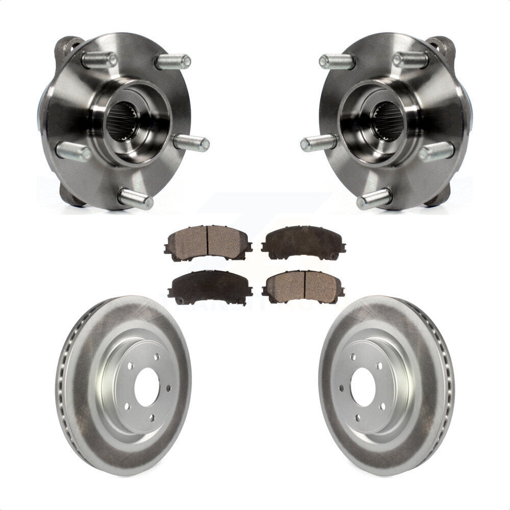 Kit de plaquettes de Rotor de frein à disque enduit de roulement de moyeu avant pour INFINITI Q50 QX50 Q60 AW