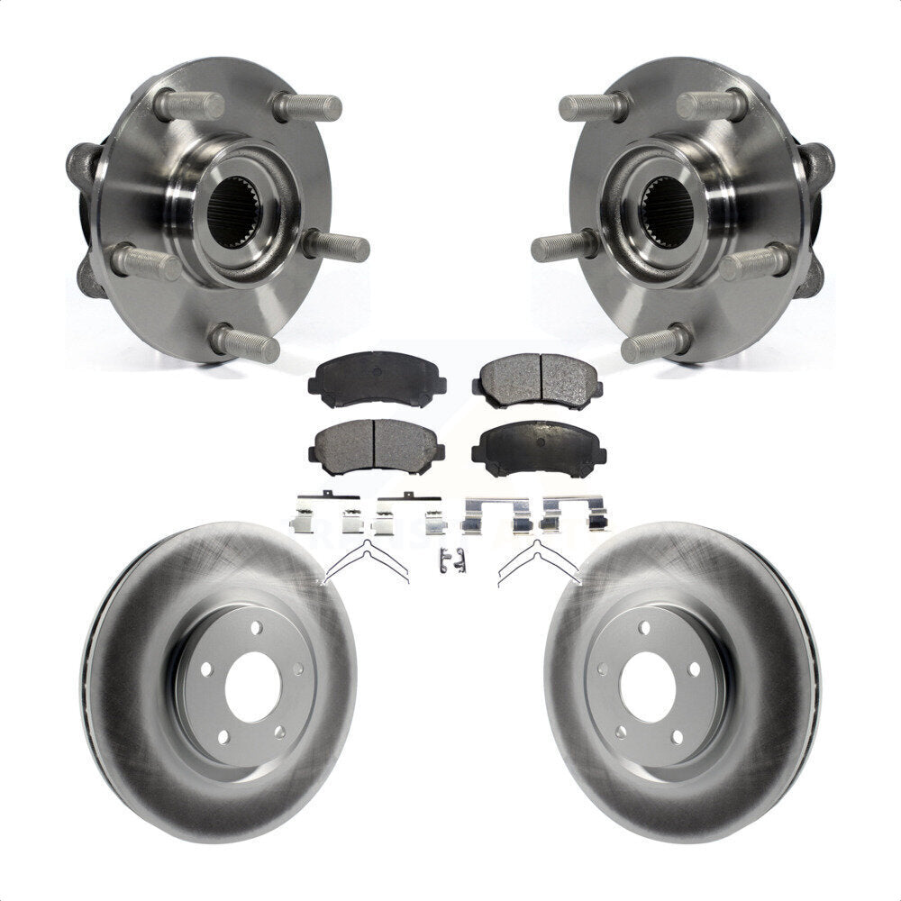 Kit de plaquettes de rotor de frein revêtues de roulement de moyeu avant, pour Nissan Juke Nismo R 2014 – 2017