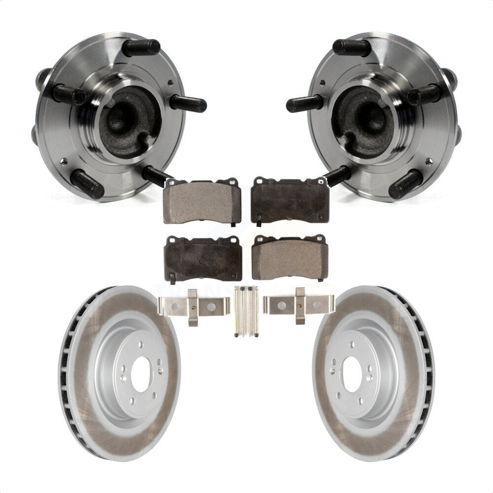 Kit de plaquettes de Rotor de frein enduites d'assemblage de roulement de moyeu avant pour Hyundai Genesis Coup