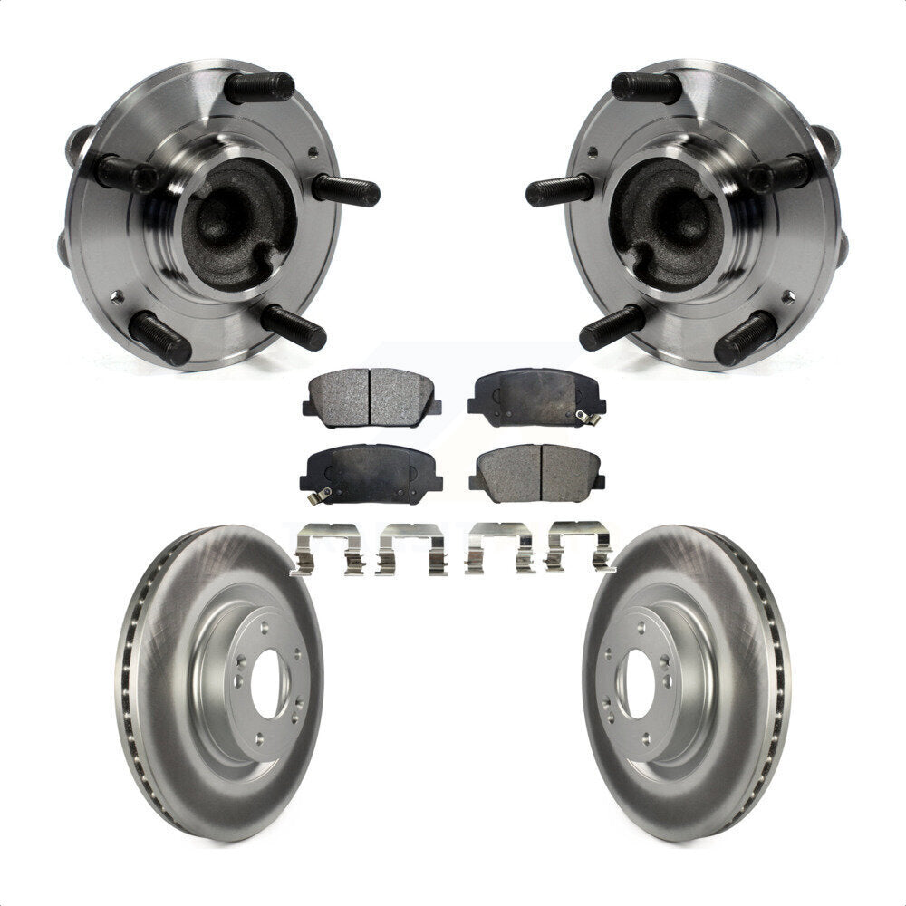 Kit de plaquettes de Rotor de frein enduites d'assemblage de roulement de moyeu avant pour Hyundai Genesis Coup