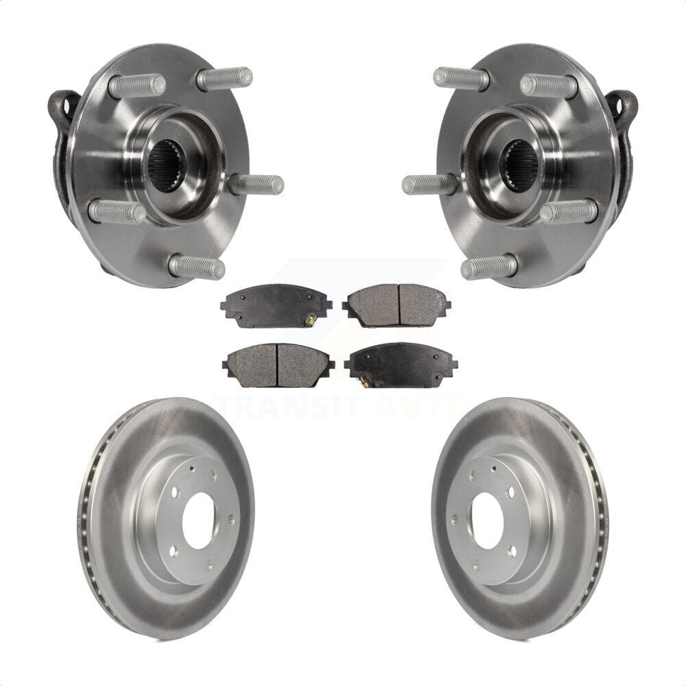 Ensemble de roulement de moyeu avant, Rotor de frein enduit et Kit de plaquettes pour Mazda 3 CX-3 Spor