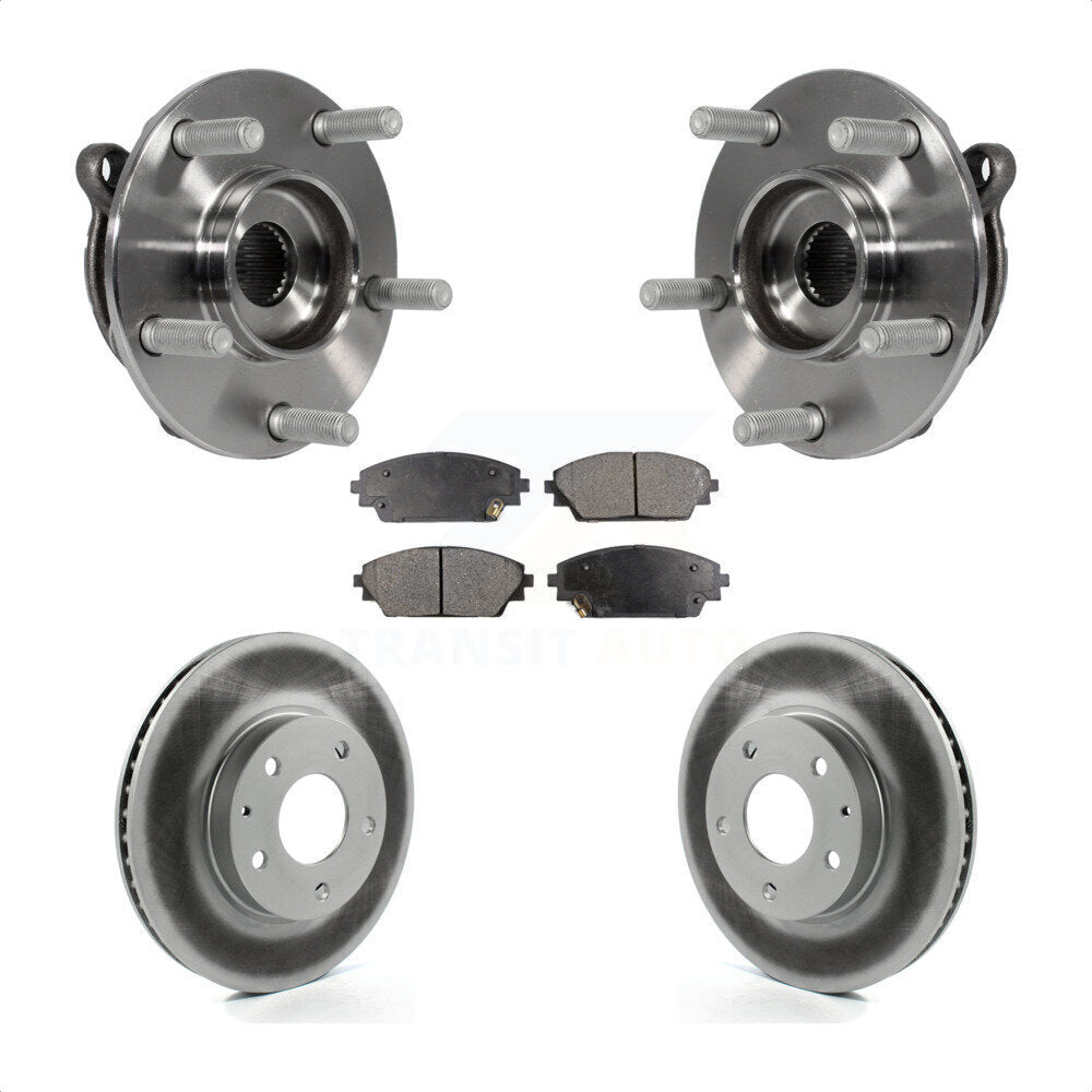 Ensemble de roulement de moyeu avant, Rotor de frein enduit et Kit de plaquettes pour Mazda 3 CX-3 Spor
